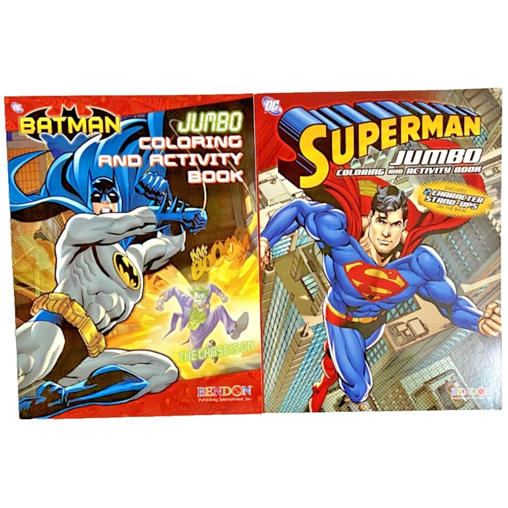 BATMAN & SUPERMAN Jumbo Coloring‎ & Activity Books Joker